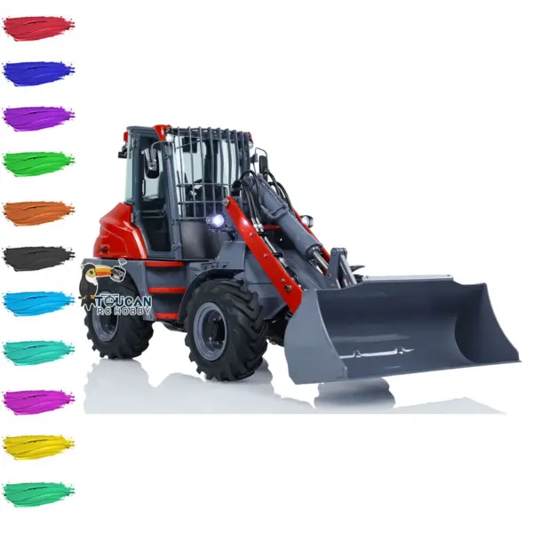 Customized LESU 1/14 AOUE-MCL8 Hydraulic RC Loader Remote Control Construction Vehicles Painted Assembled ESC Servo Motor