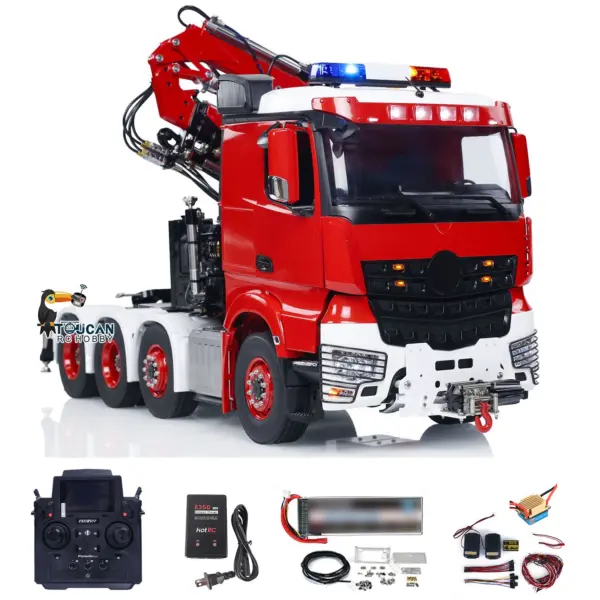TOUCAN 8x8 1/14 RC Hydraulic Crane Tractor Truck Fly Jib Remote Control Cars Model