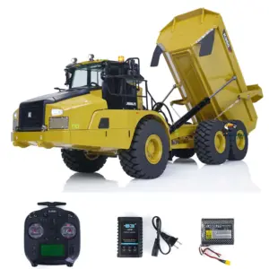 KABOLITE K960 1/20 Scale RC Hydraulic Articulated Truck 6x6 Remote Control Dumper Cars Model Motor Servo Battery Charger