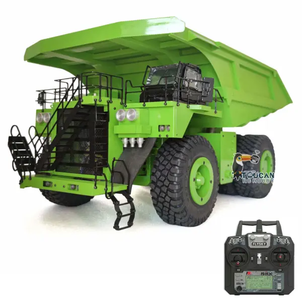 Metal 1/20 793D RC Hydraulic Mining Truck Remote Control Dumper Car 6X Finished Product Warning Sounds Heavy Construction Vehicles
