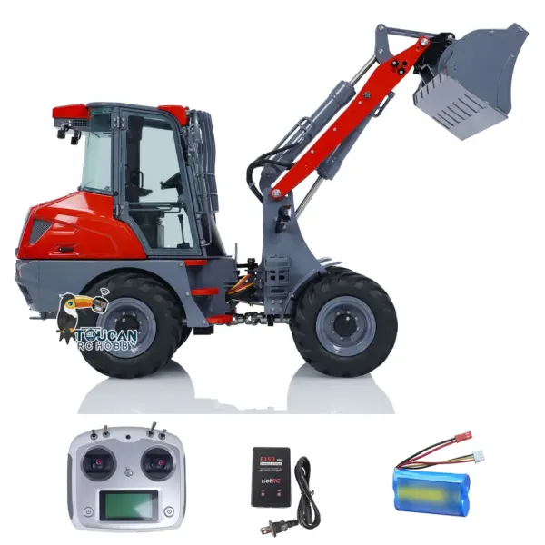 Customized LESU 1/14 AOUE-MCL8 Hydraulic RC Loader Remote Control Construction Vehicles Painted Assembled ESC Servo Motor