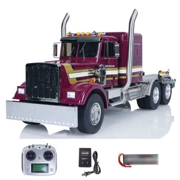 6x6 1/14 56301 RC Tractor Truck RTR Metal Chassis Remote Control Car Hobby Model Eletric Construction Vehicle Sound Light