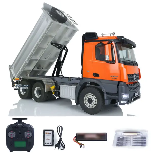 Kabolite 1/14 6*6 K3364 RC Metal Hydraulic Dump Truck Assembled and Painted Vehicles Remote Control Tipper Cars Models ESC Motor
