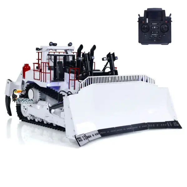 1/14 D11T 3-Plow RC Hydraulic Heavy-duty Bulldozer Remote Control Dozers PL18EV Sound Light Smoke Assembled and Painted