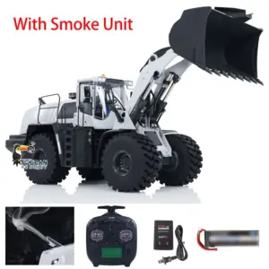 XDRC 580 1/14 Metal RC Hydraulic Loader Ready To Run Engineering Vehicles DIY Model Smoke Unit Lights ESC Servo Motor