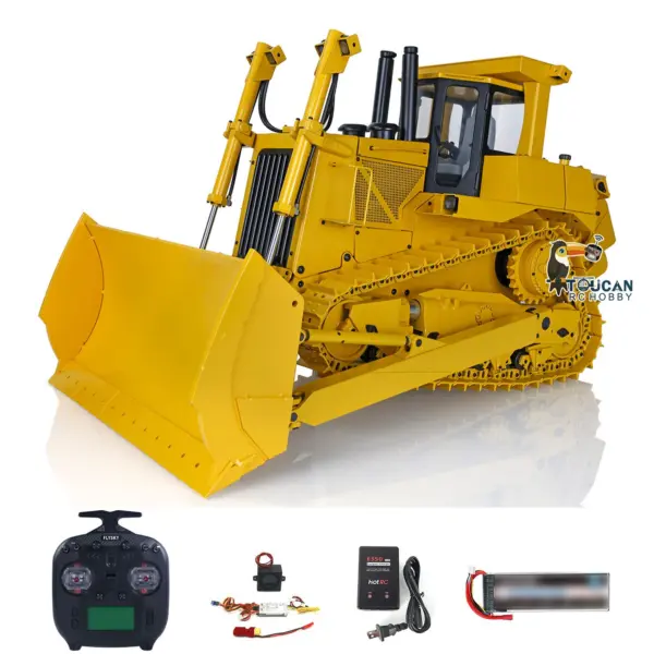 1/14 JDMODEL DXR2 Metal RC Hydraulic Bulldozer Radio Controlled Dozer Construction Vehicle 201 New Sound Module