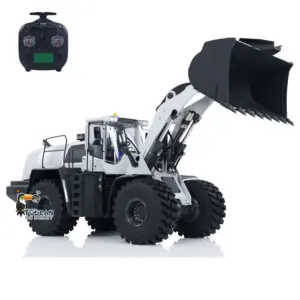 XDRC 1/14 Scale Hydraulic RC Loader 580 Radio Control Construction Vehicle Electric Model Sound Light DIY Cars