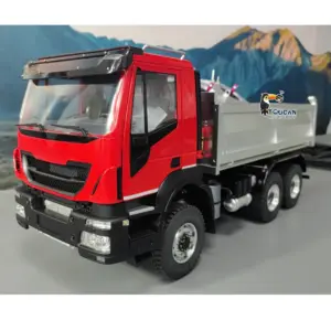 1/14 6x6 Hydraulic RC Dump Truck Radio Controlled Tipper Dumper Car 2-speed Gearbox PNP Sound Light Painted Assembled Model