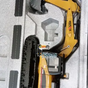 HUINA New Upgrade 580 1/14 Metal Excavator Model Engineering Vehicle Electric Ball Grabber 360 Rotating Shear Claw Sound Lights