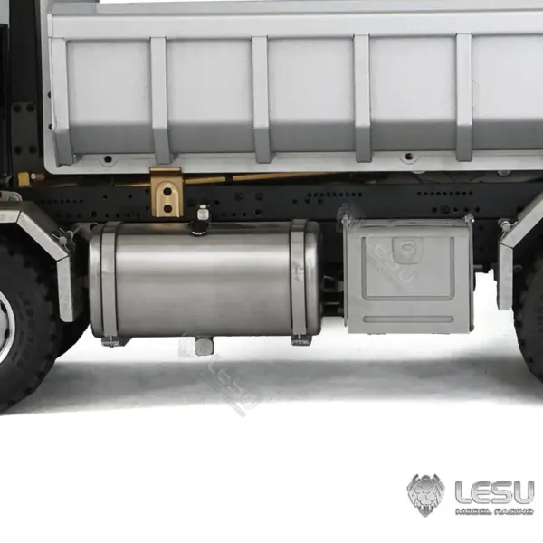 2Speed LESU Remote Control Hydraulic Roll on off Dumper Crane 1/14 RC Tipper Lock Differential Axle Metal 8X8 Chassis Gerabox