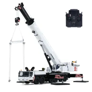 Eyewhale 1/14 RC Hydraulic Mobile Crane Truck Construction Vehicle Heavy Machine FlySky PL18EV Remote Controller Assembled Model