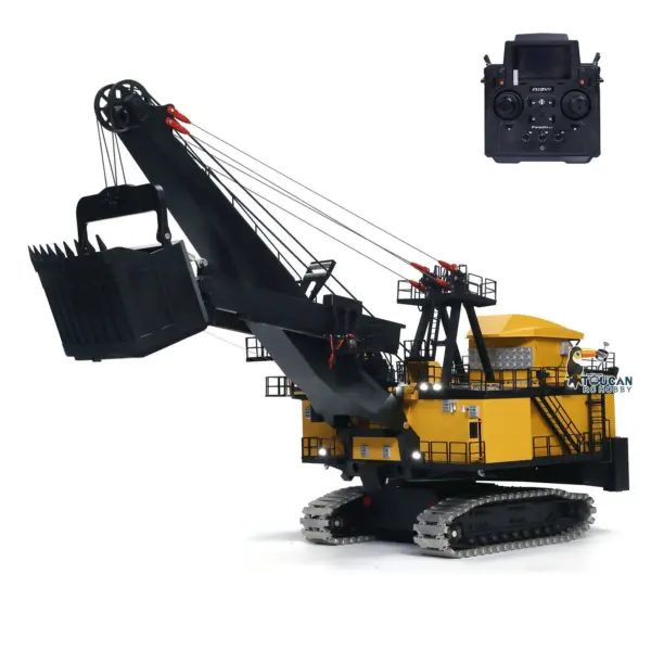 1/25 Metal Electric Rope Shovel Excavator RC Mining Equipment Heavy Machine Emulated Digger Model Radio System ST8 PL18EV RTR PNP