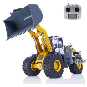 JZM Metal 1/14 580 Assembled Painted RC Hydraulic Loader Remote Control Construction Vehicles Sound Light I6S Radio