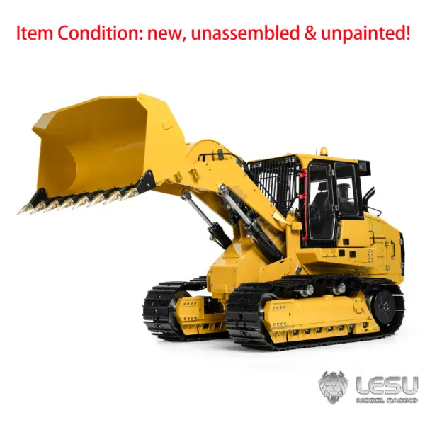 Metal LESU 973K 1/14 Hydraulic RC Loader Remote Control Car Black Tracks Construction Vehicle Kits Standard Version