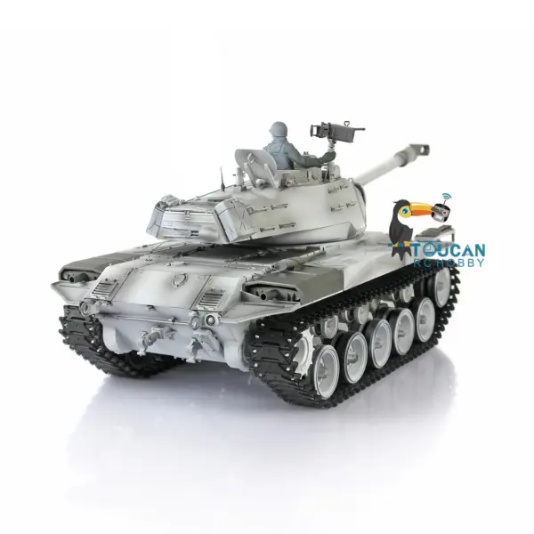 Henglong 1/16 7.0 Upgraded RC Tank Walker USA Bulldog 3839 RTR Remote Control Tank W/ Smoking Steel Gearbox Metal Tracks Sproket