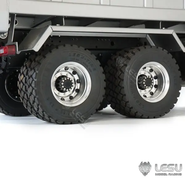 1/14 LESU 6x6 RC Hydraulic Metal Dumper Tipper Sound Light System Chassis Bucket Unpainted Unassembled Cabin Body VM Truck