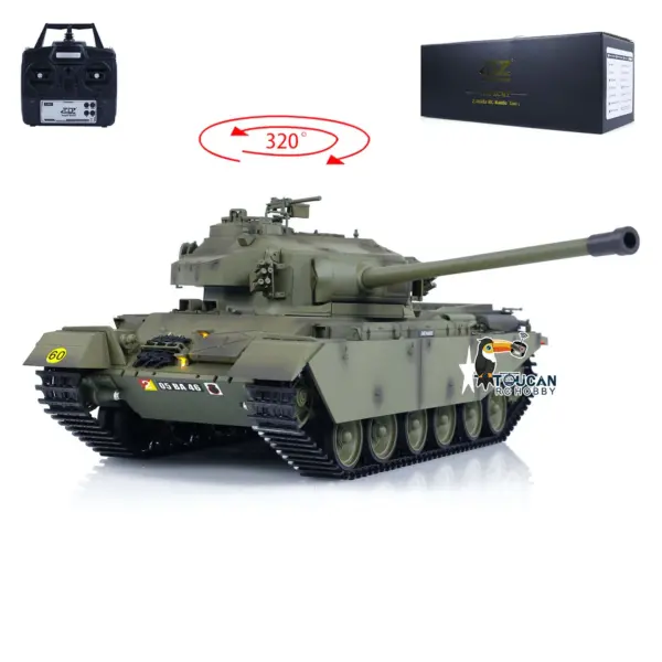 Tongde 1/16 RC Infrared Battle Tank Centurion MK5 Electric Remote Controlled Panzer Model Combat System Smoke BB Unit