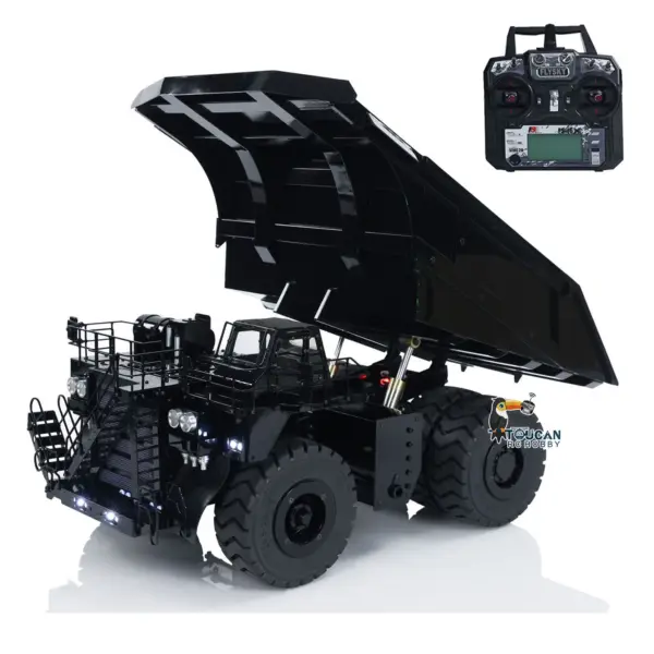 1:20 793D RC Hydraulic Mining Truck Metal Remote Controlled Dump Tipper Cars Simulation Hobby Model DIY Vehicle ESC Servo Motor
