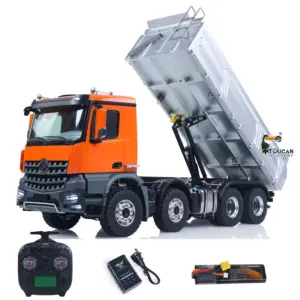 1/14 Kabolite K3367 8x8 Metal Hydraulic RC Tipper Remote Control Dump Truck Sonud Light 2Speed Model Battery ST8 Radio Axle Lock