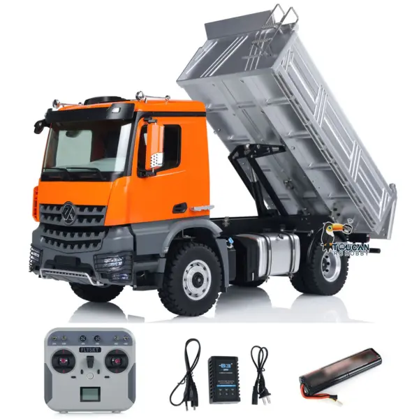 1/14 Kabolite 5701 RC Dump Truck 4x4 Remote Control Dumper Car Sound Light Simulation Vehicle Hobby Model