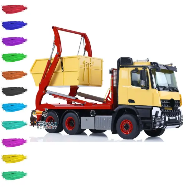 Customized Metal 1/14 VL18U K3363 RC Hydraulic Skip Radio Controlled Loader Swing Arm Loaded Dump Truck DIY Car Hobby Models