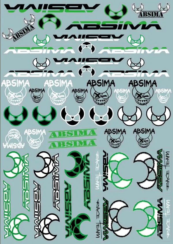Absima Sticker Sheet 2024 / A4