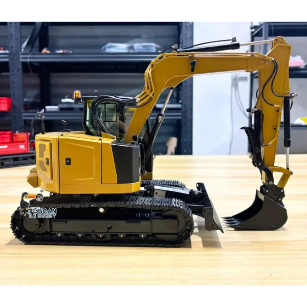 Metal 1/14 C308 Radio Control Hydraulic Excavator 4Valve RC Digger Engineering Vehicle Flysky ST8 Radio Lights Battery Assembled
