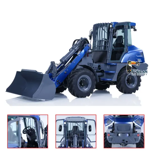 1:14 LESU Metal RC Hydraulic Loader AOUE MCL8 Remote Control Engineer Vehicles Simulation Car Electric Models