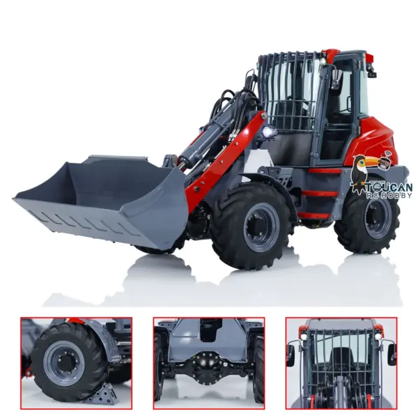 Customized LESU 1/14 AOUE-MCL8 Hydraulic RC Loader Remote Control Construction Vehicles Painted Assembled ESC Servo Motor