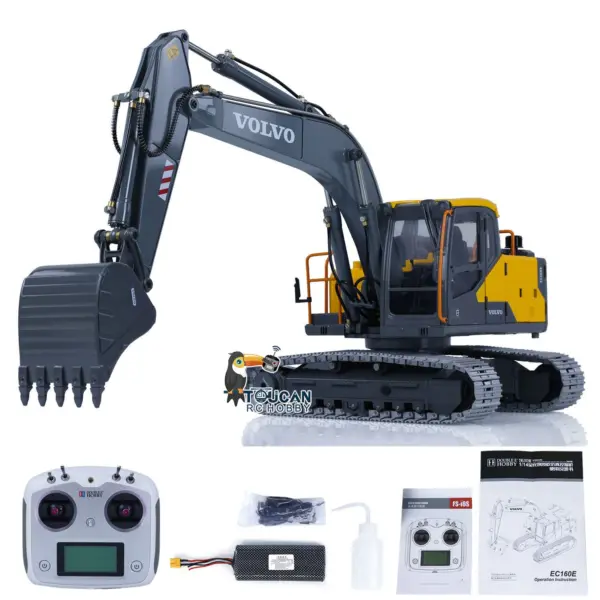 DoubleE EC160E 1/14 RC Hydraulic Excavator E111 Alloy Remote Control Diggers DIY Toy Car Hobby Model Servo Motor ESC