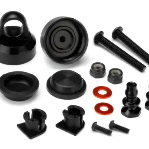 ALUMINUM SHOCK CAP (HARD ANODIZED/2pcs)