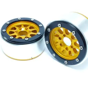 Beadlock Wheels GEAR Gold/Black 1.9 (2) w/o Hub