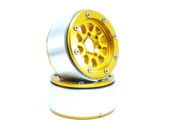 Beadlock Wheels GEAR Gold/Gold 1.9 (2) w/o Hub