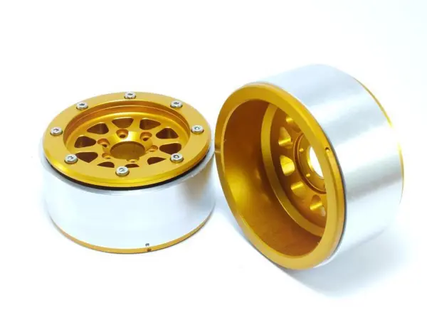 Beadlock Wheels GEAR Gold/Gold 1.9 (2) w/o Hub