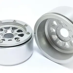 Beadlock Wheels GEAR Silver/Silver 1.9 (2) w/o Hub