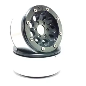 Beadlock Wheels GUN Black/Black 1.9 (2) w/o Hub