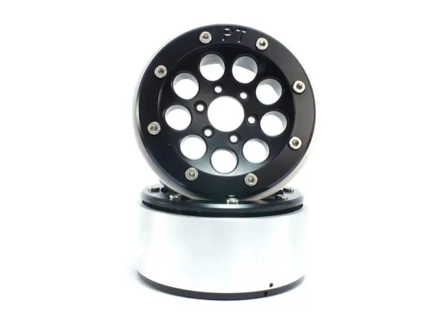 Beadlock Wheels GUN Black/Black 1.9 (2) w/o Hub