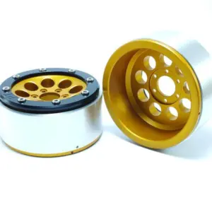 Beadlock Wheels GUN Gold/Black 1.9 (2) w/o Hub
