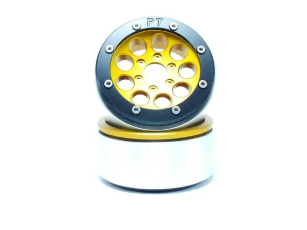 Beadlock Wheels GUN Gold/Black 1.9 (2) w/o Hub
