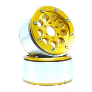 Beadlock Wheels GUN Gold/Gold 1.9 (2) w/o Hub