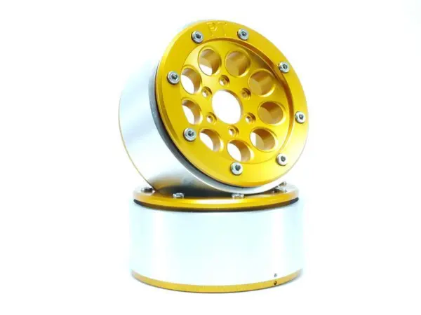 Beadlock Wheels GUN Gold/Gold 1.9 (2) w/o Hub
