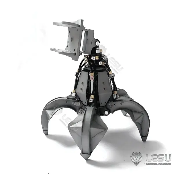 LESU 1/14 RC Model Metal Hydraulic Aoue ET30H Wheeled Excavator Digger Quick Coupler Openable Bucket Small Bucket
