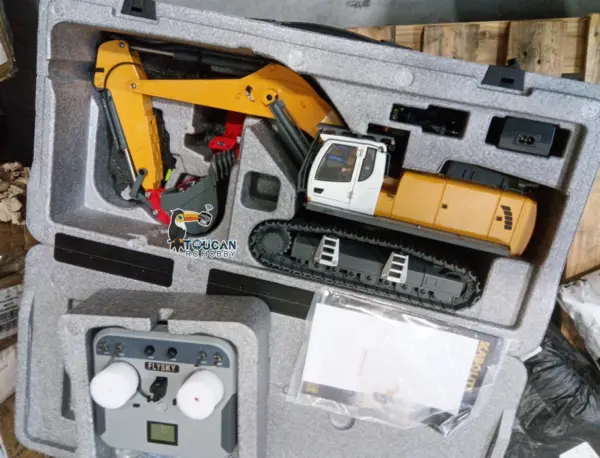 1/18 Kabolite 5901 100S Electric Lifting RC Excavator Flysky Remote Control Digger Engineering Vehicle Electric Ripper Hammer
