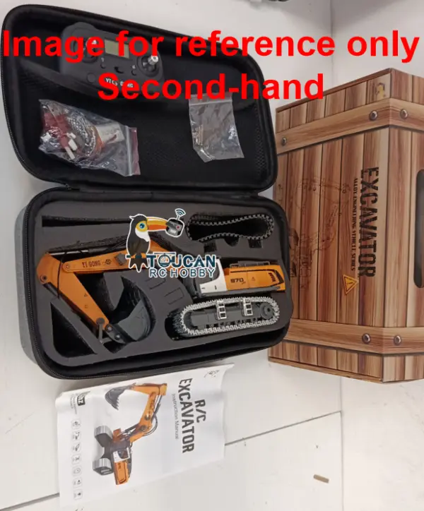 1/50 RC Excavator K970 Engineering Vehicle Remote Control Electric Lifting Digger Metal Bucket Tracks Light Sound RTR Battery
