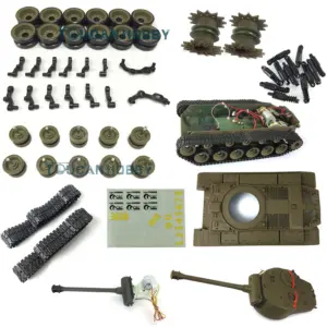 Henglong 1/16 USA M26 Pershing RC Tank 3838 Plastic Chassis Tracks Wheels Decal Shockable Recoil Barrel BB Unit Turret Upper Hull
