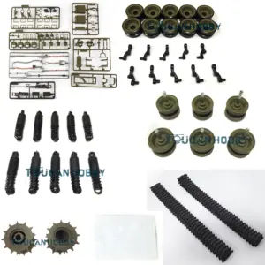 Henglong 1/16 USA Walker Bulldog RC Tank 3839 Plastic Parts Bag Sticker Shockable Suspension Bars Road Wheel Sprockes Tracks Idler