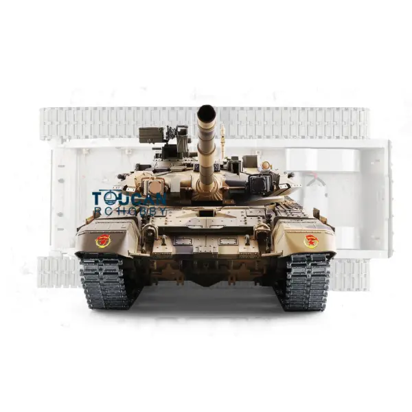 Henglong 1/16 RC Tank 3938 T90 W/ Metal Chassis Plastic Hull 7.1 Mainboard Sound Effects 360Degrees Rotating Turret Infrared BB Shooting