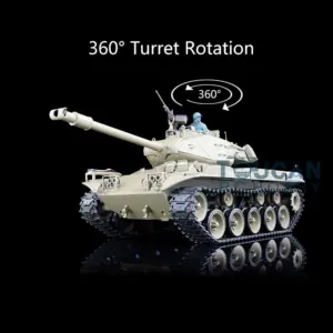 Henglong 1/16 Plastic Radio Control Tank 3839 Walker Bulldog RTR RC Tank w/ 360Degrees Rotating Turret Sproket Smoking Gearbox 2 Sounds