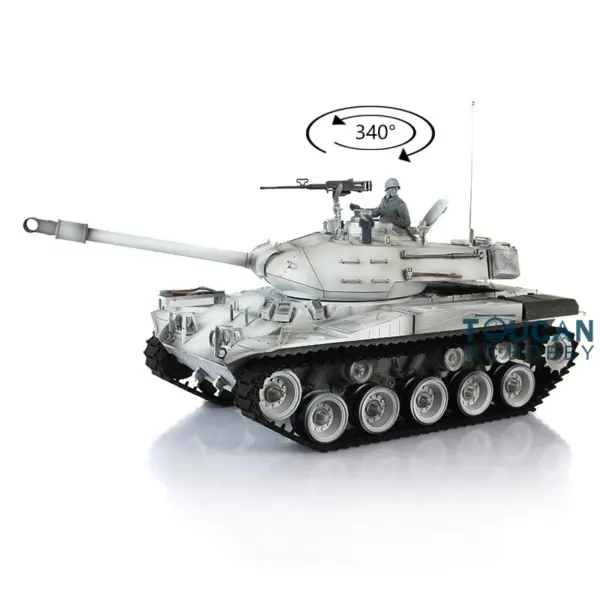 2.4Ghz Henglong 1/16 Scale 7.0 Plastic Radio Control Tank USA Walker Bulldog 3839 w/ Engine Sound Smoking Gearbox Road Wheels