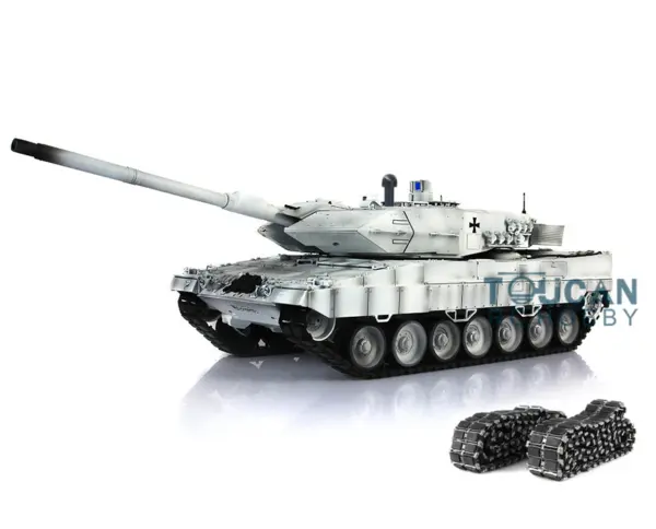 Heng Long 1/16 TK 7.0 Upgraded Ready to Run Leopard2A6 RC Tank 3889 Light Sound Military War Battle Vehicle Birthday Gifts
